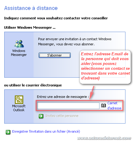 Assistance � distance