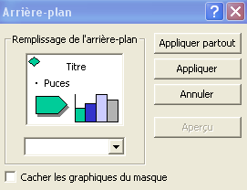 Changer l'arri�re plan