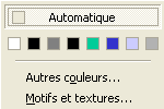 Changer l'arri�re plan (menu d�roulant)