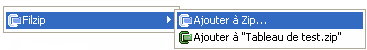 Menu contextuel