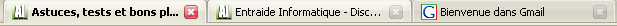 Barre des onglets de firefox