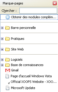 Marque page de firefox