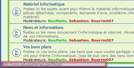 Barre d'état