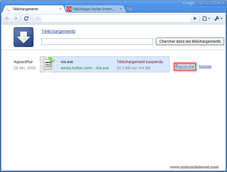 Téléchargement