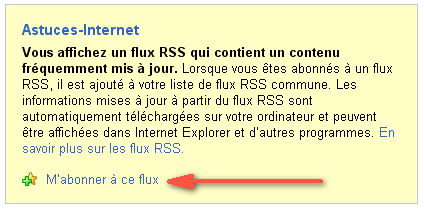 S'abonner � un flux