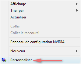 Personnalisation de l'affichage