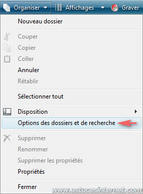 Afficher la barre de menu dans Vista