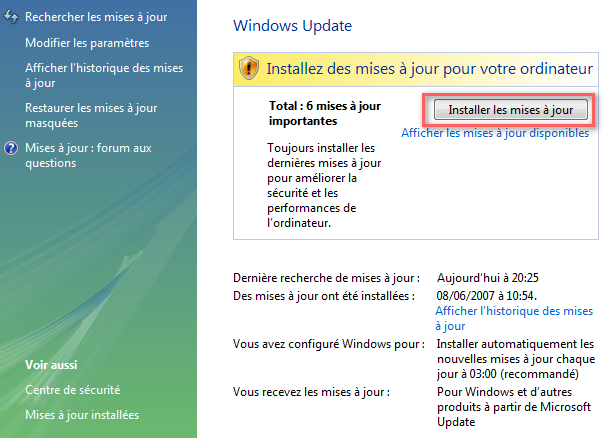 puis-je désinstaller les mises à jour précédentes