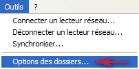 Options des dossiers