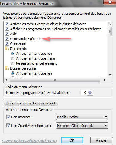 Commande Ex�cuter