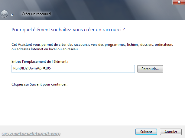 Saisir la commande