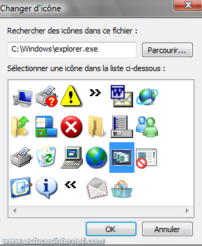 Choisir une ic�ne