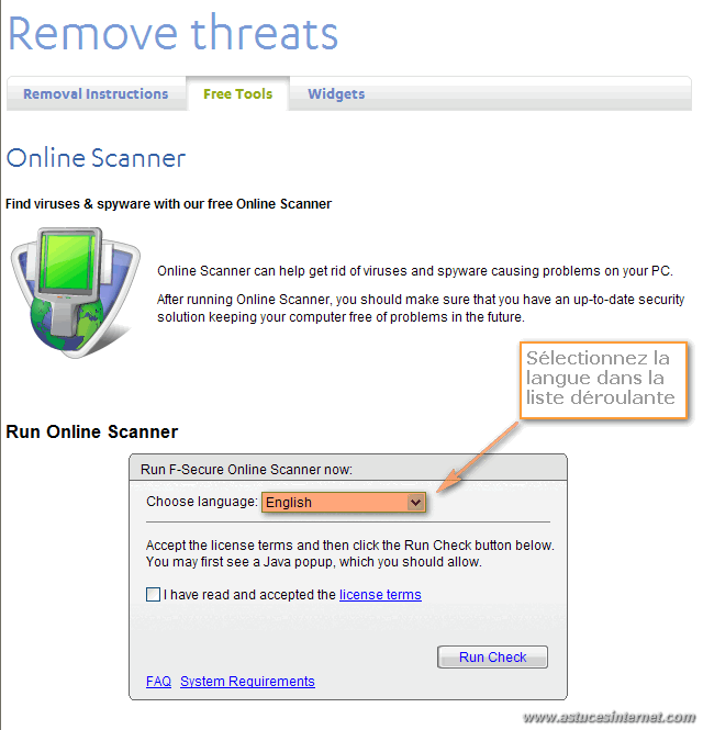 F-Secure Free Online Scanner