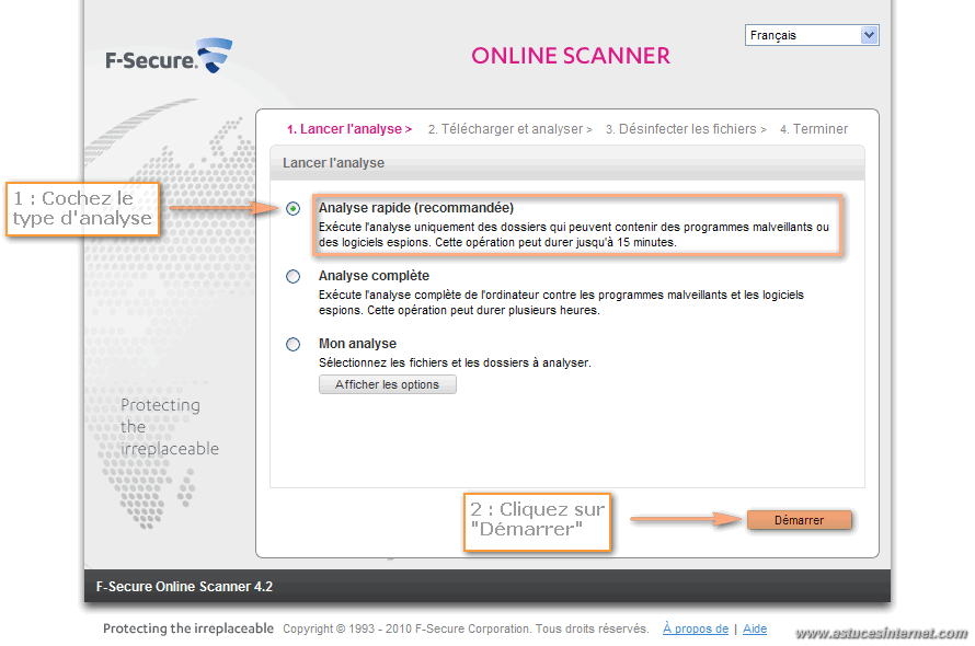 F-Secure Free Online Scanner