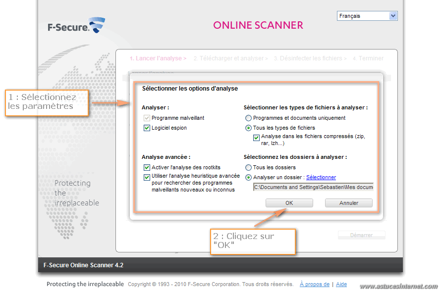 F-Secure Free Online Scanner