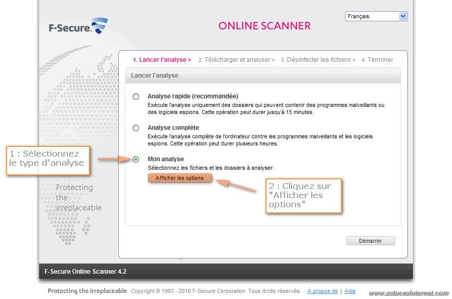 F-Secure Free Online Scanner