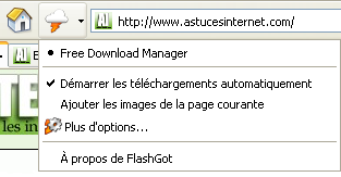 Raccourci vers FlashGot