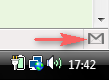 Icone Gmail Notifier dans la barre d'�tat