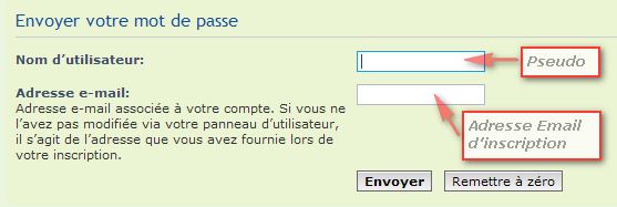 R�cup�ration mot de passe