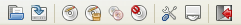 Barre d'outils InfraRecorder