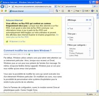 Aper�u du flux RSS