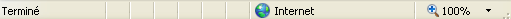 Aper�u de la barre d'�tat d'Internet Explorer 7
