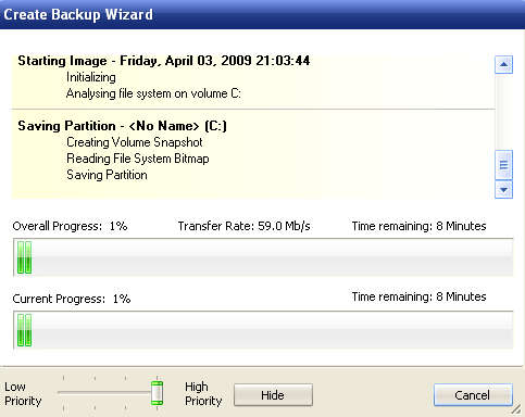 Macrium Reflect : Création backup
