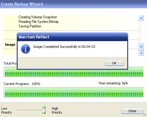 Macrium Reflect : Création backup