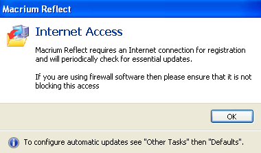 Macrium Reflect : Installation