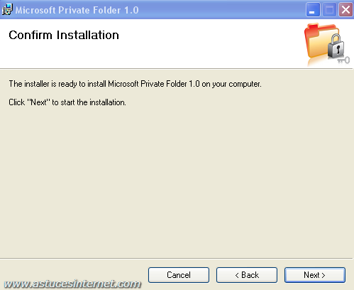 Installation : Etape 4
