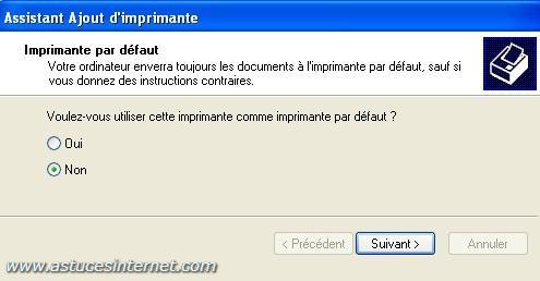Imprimante par défaut