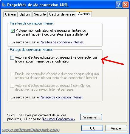 Propriété de votre connexion Internet Propriété de votre connexion Internet
