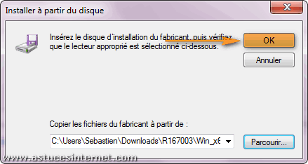 Installation imprimante réseau sur Windows 7