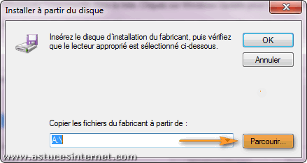 Installation imprimante réseau sur Windows 7