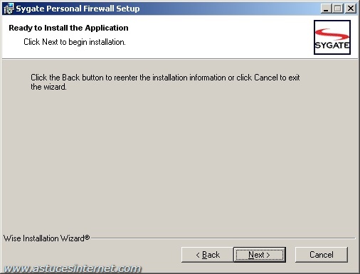 Confirmation avant installation Confirmation avant installation