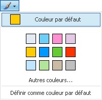 choix des couleurs par dfaut