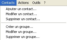 gérer les contacts