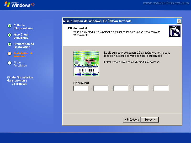 Installation For Windows Xp