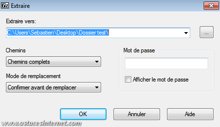 7-zip - Utilisation