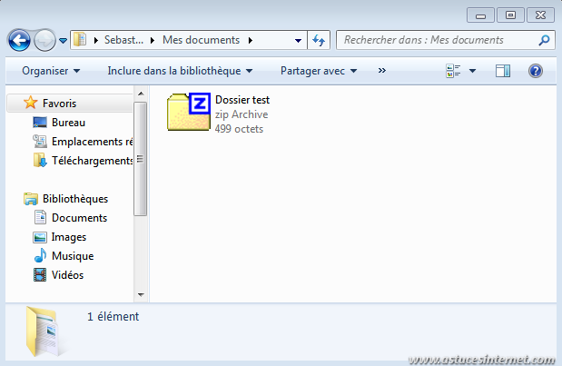 7-zip - Utilisation