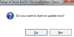 Antivir : Mise à jour