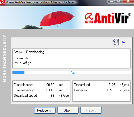 Antivir : Mise à jour