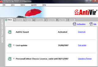 Antivir : Interface