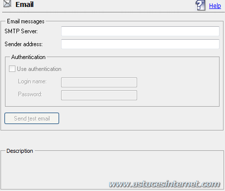 Antivir : Menu option General