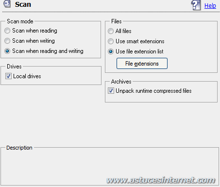 Antivir : Menu option Guard