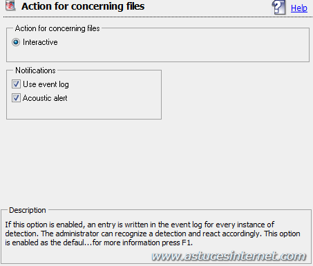 Antivir : Menu option Guard