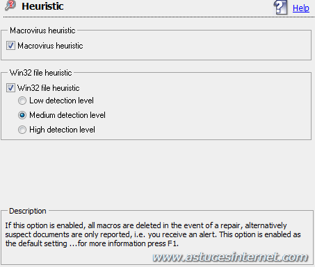 Antivir : Menu option Guard
