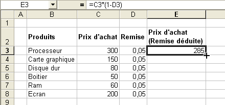 Sélection de la poignée de recopie