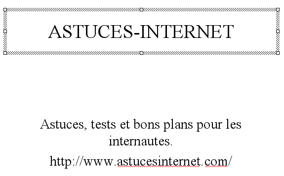 Saisie du texte