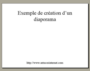Ajout d'une diapositive de titre
